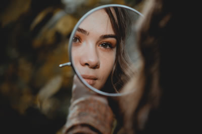 Woman in Mirror