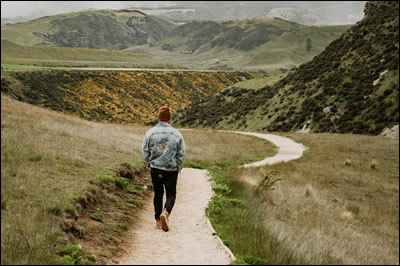 Man on Trail