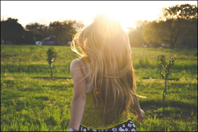 Woman in field