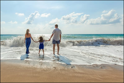 Family at the Beach